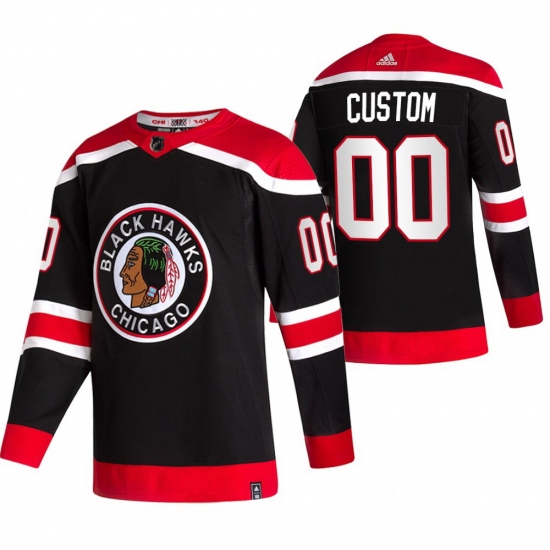 Chicago Blackhawks Custom Black Men Women youth Adidas 2020 21 Reverse Retro Alternate NHL Jersey Chicago Blackhawks Custom Black Men Women youth Adidas 2020 21 Reverse Retro Alternate NHL Jersey