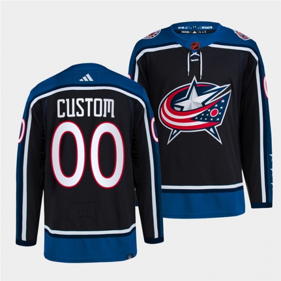 Men Women Youth Columbus Blue Jackets Custom Navy 2022 Reverse Retro Stitched Jersey Men Women Youth Columbus Blue Jackets Custom Navy 2022 Reverse Retro Stitched Jersey