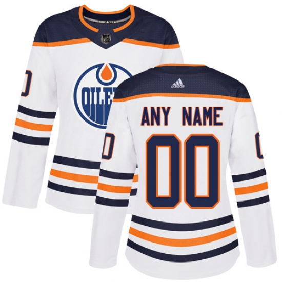 Men Women Youth Toddler White Jersey - Customized Adidas Edmonton Oilers Away II Men Women Youth Toddler White Jersey - Customized Adidas Edmonton Oilers Away II