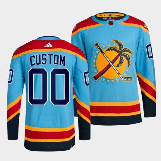 Men Women Youth Florida Panthers Custom Blue 2022 Reverse Retro Stitched Jersey Men Women Youth Florida Panthers Custom Blue 2022 Reverse Retro Stitched Jersey