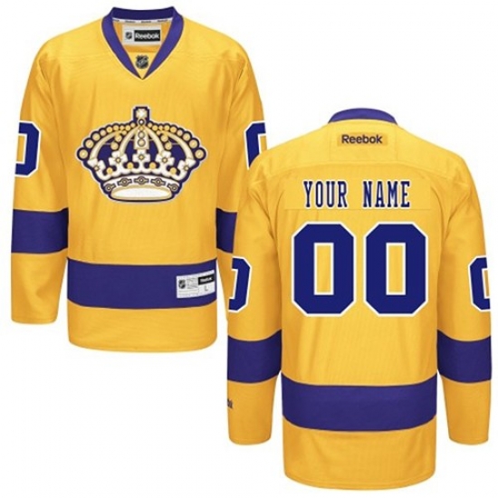 Men Women Youth Toddler Youth Gold Jersey - Customized Reebok Los Angeles Kings Third Men Women Youth Toddler Youth Gold Jersey - Customized Reebok Los Angeles Kings Third