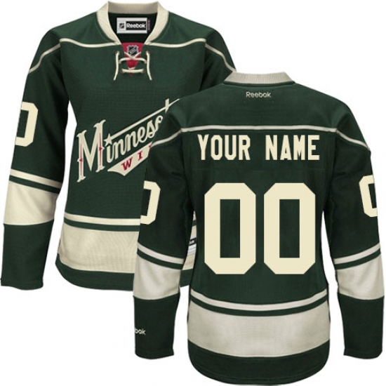 Men Women Youth Toddler Green Jersey - Customized Reebok Minnesota Wild Third II Men Women Youth Toddler Green Jersey - Customized Reebok Minnesota Wild Third II