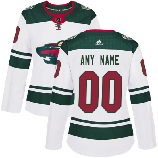 Men Women Youth Toddler White Jersey - Customized Adidas Minnesota Wild Away II Men Women Youth Toddler White Jersey - Customized Adidas Minnesota Wild Away II