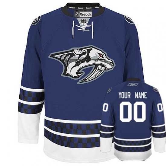 Men Women Youth Toddler Blue Jersey - Customized Reebok Nashville Predators Third II Men Women Youth Toddler Blue Jersey - Customized Reebok Nashville Predators Third II