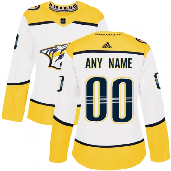 Men Women Youth Toddler White Jersey - Customized Adidas Nashville Predators Away II Men Women Youth Toddler White Jersey - Customized Adidas Nashville Predators Away II