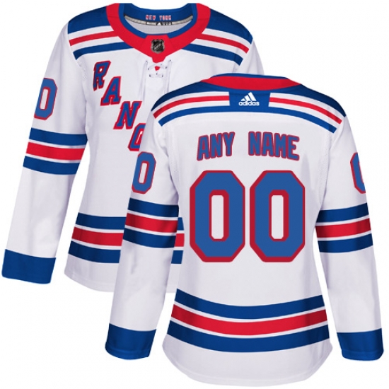 Men Women Youth Toddler White Jersey - Customized Adidas New York Rangers Away II Men Women Youth Toddler White Jersey - Customized Adidas New York Rangers Away II