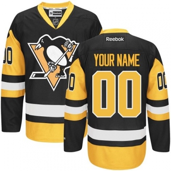 Men Women Youth Toddler Youth Black Gold Jersey - Customized Reebok Pittsburgh Penguins Third Men Women Youth Toddler Youth Black Gold Jersey - Customized Reebok Pittsburgh Penguins Third