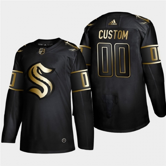 Seattle Kraken Custom Men Women youth Adidas Black Golden Edition Limited Stitched NHL Jersey Seattle Kraken Custom Men Women youth Adidas Black Golden Edition Limited Stitched NHL Jersey
