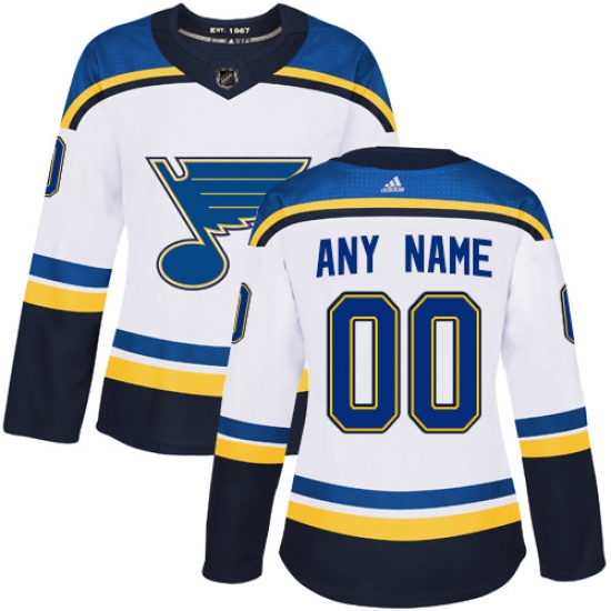Men Women Youth Toddler White Jersey - Customized Adidas St. Louis Blues Away II Men Women Youth Toddler White Jersey - Customized Adidas St. Louis Blues Away II