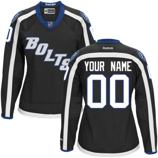 Men Women Youth Toddler Black Jersey - Customized Reebok Tampa Bay Lightning Third II Men Women Youth Toddler Black Jersey - Customized Reebok Tampa Bay Lightning Third II