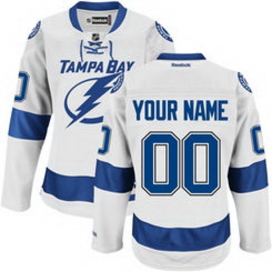 Reebok Tampa Bay Lightning Men Women youth Premier Road Custom Jersey White Reebok Tampa Bay Lightning Men Women youth Premier Road Custom Jersey White