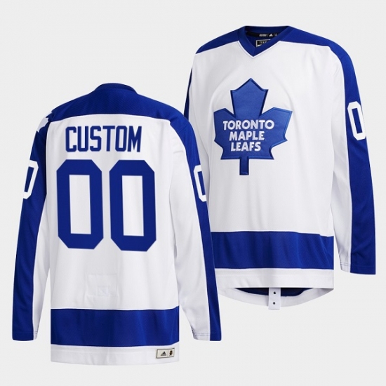 Men Toronto Maple Leafs Custom White Classics Primary Logo Stitched jersey Men Toronto Maple Leafs Custom White Classics Primary Logo Stitched jersey