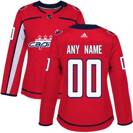 Men Women Youth Toddler Red Jersey - Customized Adidas Washington Capitals Home  II