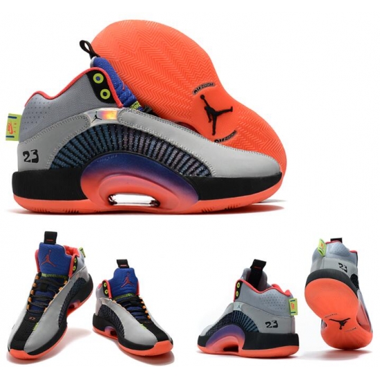 Jordan 35 Men Shoes Grey Orange Jordan 35 Men Shoes Grey Orange
