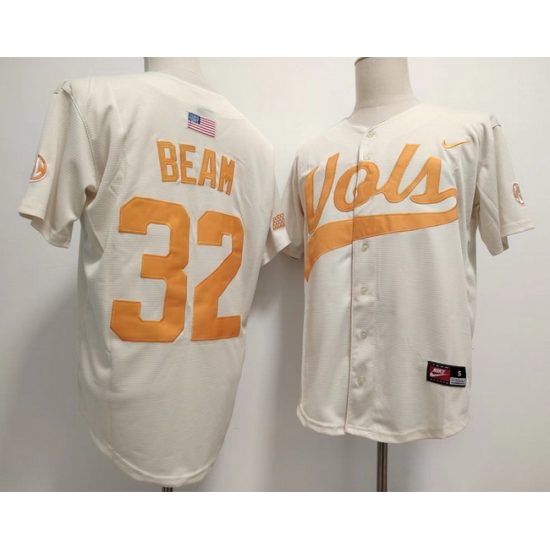 Men Tennessee Volunteers #32 Drew Beam White Stitched Jersey Men Tennessee Volunteers #32 Drew Beam White Stitched Jersey