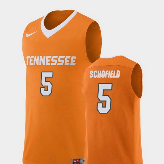 Men Tennessee Volunteers Admiral Schofield Orange Replica College Basketball Jersey Men Tennessee Volunteers Admiral Schofield Orange Replica College Basketball Jersey