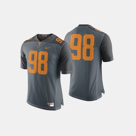 Men Tennessee Volunteers College Football Gray Jersey Men Tennessee Volunteers College Football Gray Jersey