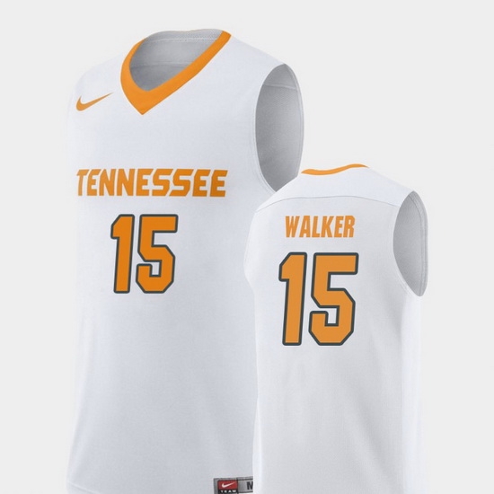 Men Tennessee Volunteers Derrick Walker White Replica College Basketball Jersey Men Tennessee Volunteers Derrick Walker White Replica College Basketball Jersey