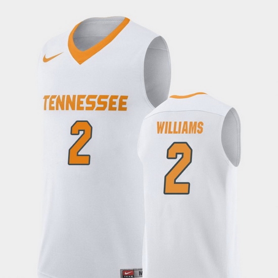 Men Tennessee Volunteers Grant Williams White Replica College Basketball Jersey Men Tennessee Volunteers Grant Williams White Replica College Basketball Jersey