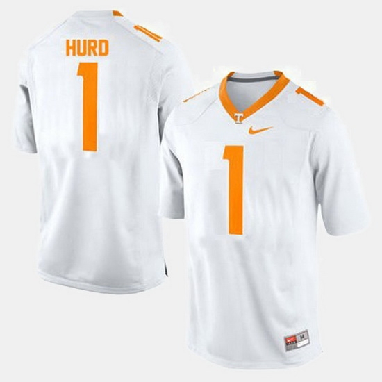 Men Tennessee Volunteers Jalen Hurd College Football White Jersey Men Tennessee Volunteers Jalen Hurd College Football White Jersey