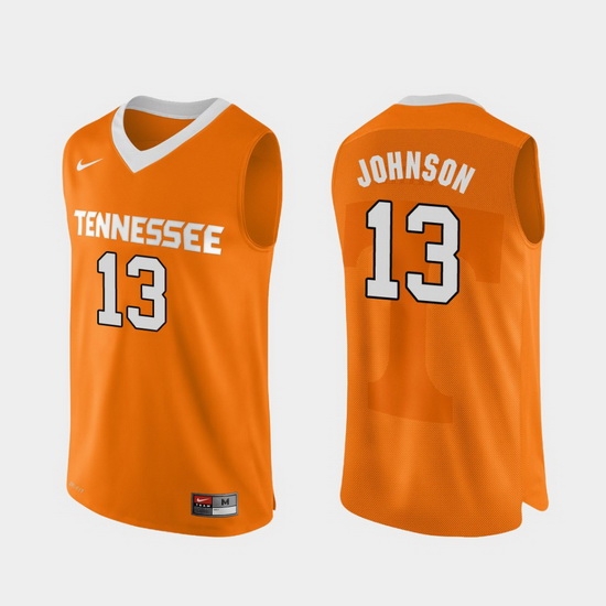 Men Tennessee Volunteers Jalen Johnson Orange Authentic Performace College Basketball Jersey Men Tennessee Volunteers Jalen Johnson Orange Authentic Performace College Basketball Jersey