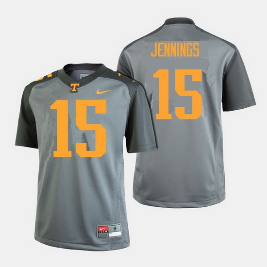 Men Tennessee Volunteers Jauan Jennings College Football Gray Jersey Men Tennessee Volunteers Jauan Jennings College Football Gray Jersey