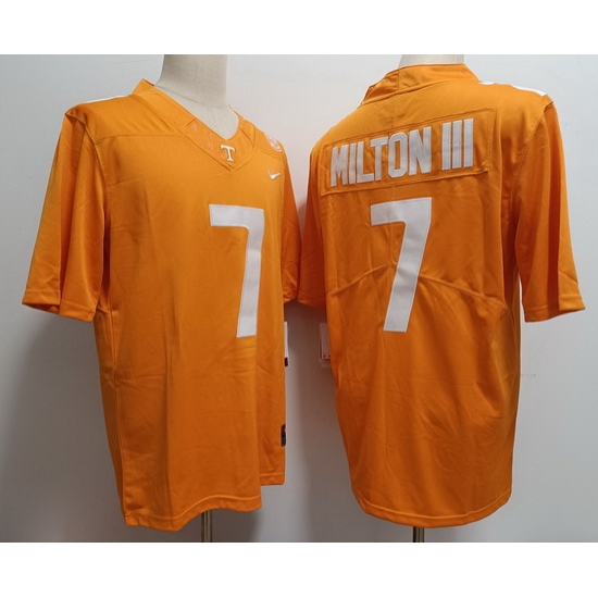 Men Tennessee Volunteers Joe Milton III #7 F U S E Orange College Football Jersey Men Tennessee Volunteers Joe Milton III #7 F U S E Orange College Football Jersey