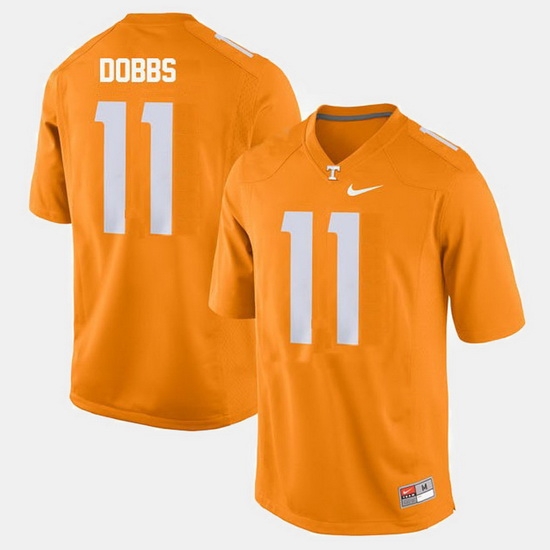 Men Tennessee Volunteers Joshua Dobbs College Football Orange Jersey Men Tennessee Volunteers Joshua Dobbs College Football Orange Jersey