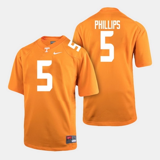 Men Tennessee Volunteers Kyle Phillips College Football Orange Jersey Men Tennessee Volunteers Kyle Phillips College Football Orange Jersey