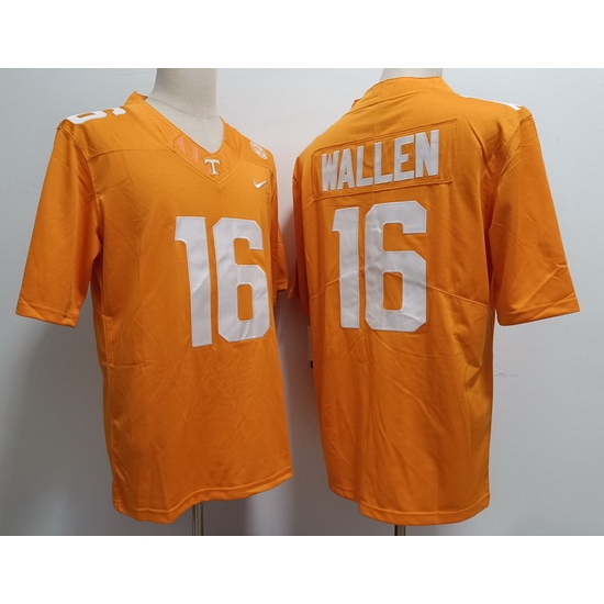 Men Tennessee Volunteers Morgan Wallen #16 F U S E Orange College Football Jersey Men Tennessee Volunteers Morgan Wallen #16 F U S E Orange College Football Jersey