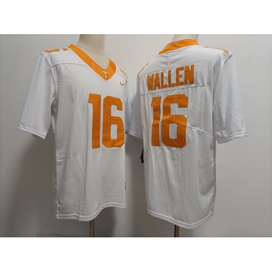 Men Tennessee Volunteers Morgan Wallen #16 F U S E White College Football Jersey Men Tennessee Volunteers Morgan Wallen #16 F U S E White College Football Jersey
