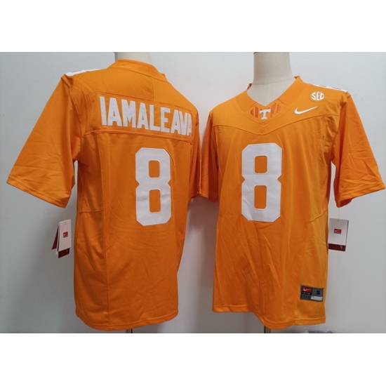 Men Tennessee Volunteers Nico Iamaleava #8 Orange F U S E Stitched NCAA Football Jersey Men Tennessee Volunteers Nico Iamaleava #8 Orange F U S E Stitched NCAA Football Jersey