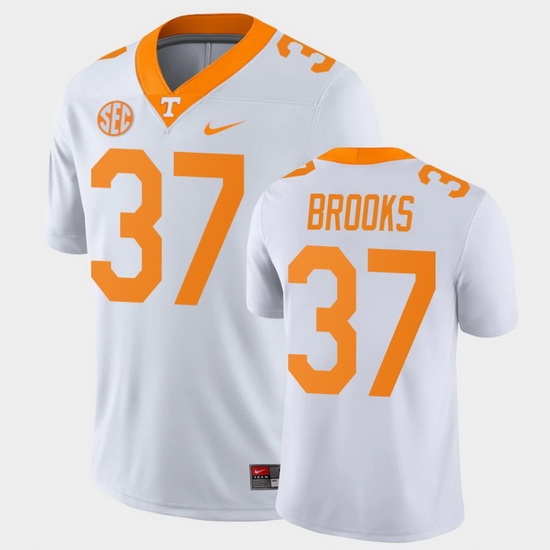 Men Tennessee Volunteers Paxton Brooks Game White College Football Jersey Men Tennessee Volunteers Paxton Brooks Game White College Football Jersey