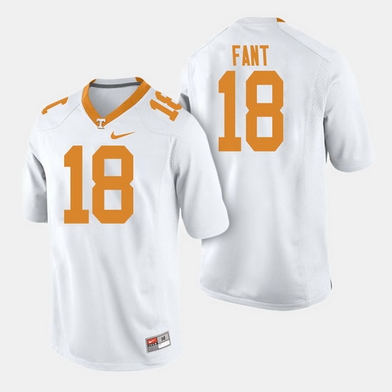 Men Tennessee Volunteers Princeton Fant College Football White Jersey Men Tennessee Volunteers Princeton Fant College Football White Jersey