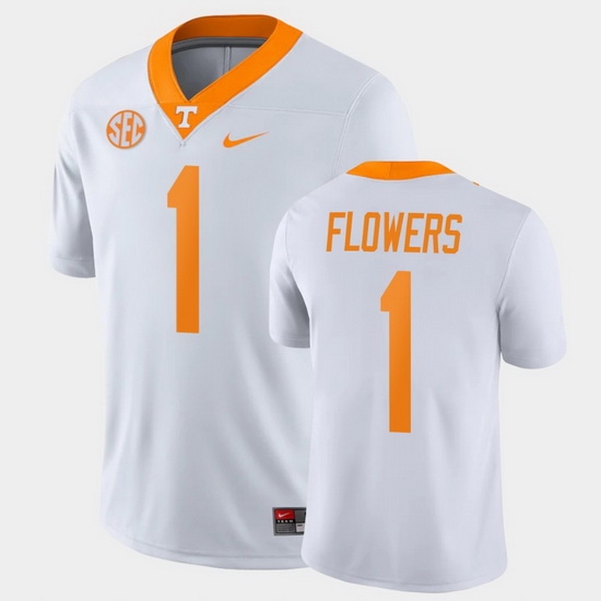 Men Tennessee Volunteers Trevon Flowers Game White College Football Jersey Men Tennessee Volunteers Trevon Flowers Game White College Football Jersey