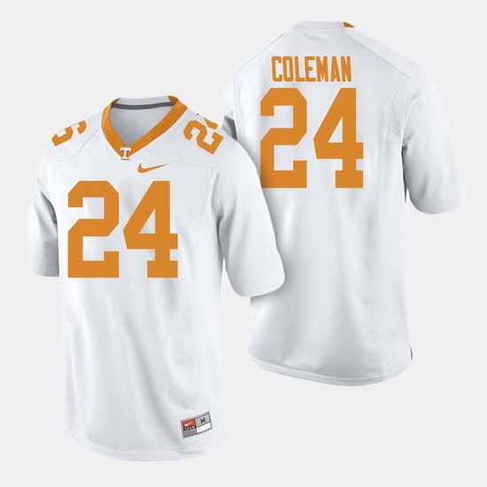 Men Tennessee Volunteers Trey Coleman College Football White Jersey Men Tennessee Volunteers Trey Coleman College Football White Jersey