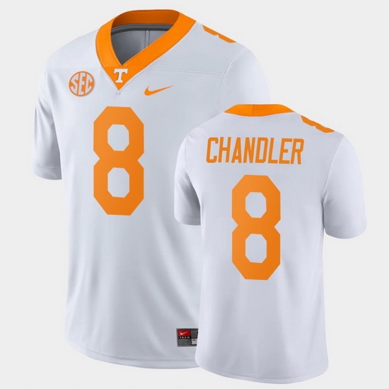 Men Tennessee Volunteers Ty Chandler Game White College Football Jersey Men Tennessee Volunteers Ty Chandler Game White College Football Jersey
