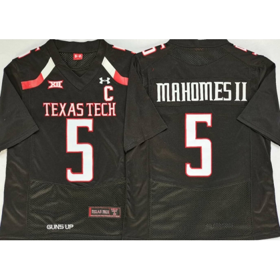 Men Texas Tech Black Patrick Mahomes #5 Football Stitched Team Jersey Men Texas Tech Black Patrick Mahomes #5 Football Stitched Team Jersey