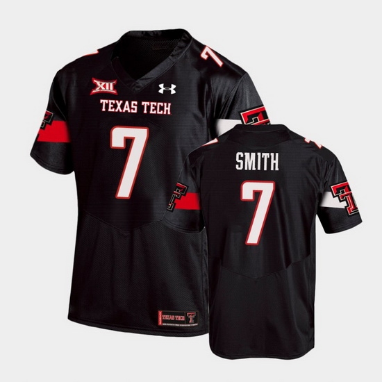 Men Texas Tech Red Raiders Donovan Smith Replica Black Football Team Jersey Men Texas Tech Red Raiders Donovan Smith Replica Black Football Team Jersey