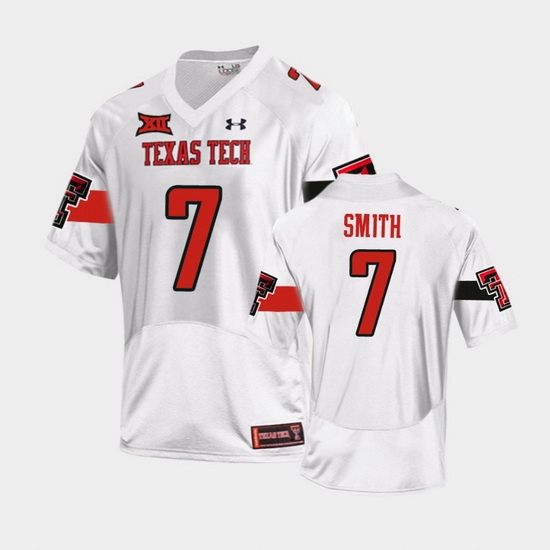 Men Texas Tech Red Raiders Donovan Smith Replica White Football Team Jersey Men Texas Tech Red Raiders Donovan Smith Replica White Football Team Jersey