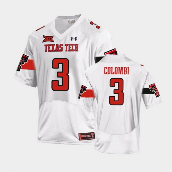 Men Texas Tech Red Raiders Henry Colombi Replica White Football Team Jersey Men Texas Tech Red Raiders Henry Colombi Replica White Football Team Jersey