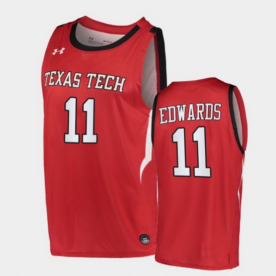 Men Texas Tech Red Raiders Kyler Edwards Alternate Red Basketball 2020 21 Jersey Men Texas Tech Red Raiders Kyler Edwards Alternate Red Basketball 2020 21 Jersey