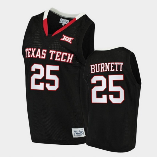 Men Texas Tech Red Raiders Nimari Burnett Alumni Limited Black Basketball 2020 21 Jersey Men Texas Tech Red Raiders Nimari Burnett Alumni Limited Black Basketball 2020 21 Jersey