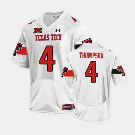 Men Texas Tech Red Raiders Sarodorick Thompson Replica White Football Team Jersey Men Texas Tech Red Raiders Sarodorick Thompson Replica White Football Team Jersey