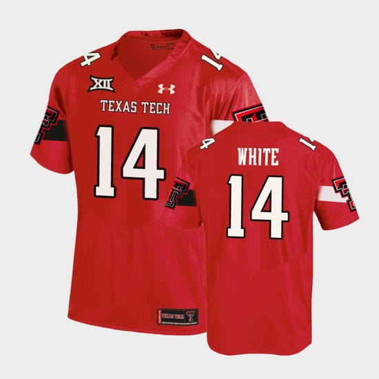 Men Texas Tech Red Raiders Xavier White Replica Red Football Team Jersey Men Texas Tech Red Raiders Xavier White Replica Red Football Team Jersey