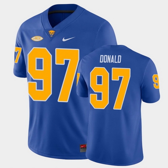 Men Pitt Panthers Aaron Donald College Football Royal Game Jersey Men Pitt Panthers Aaron Donald College Football Royal Game Jersey