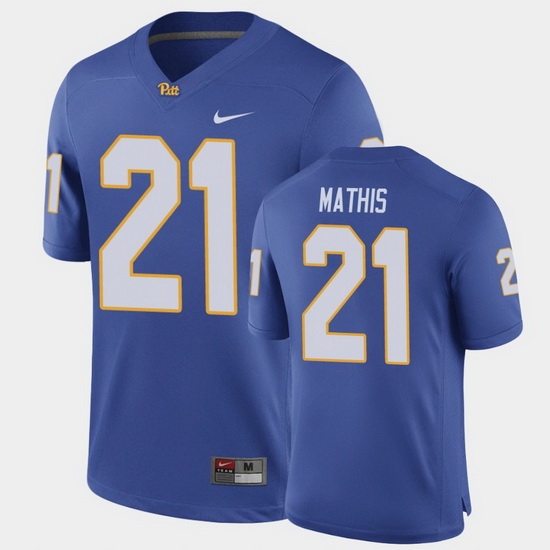 Men Pitt Panthers Damarri Mathis Game Royal Football Jersey Men Pitt Panthers Damarri Mathis Game Royal Football Jersey