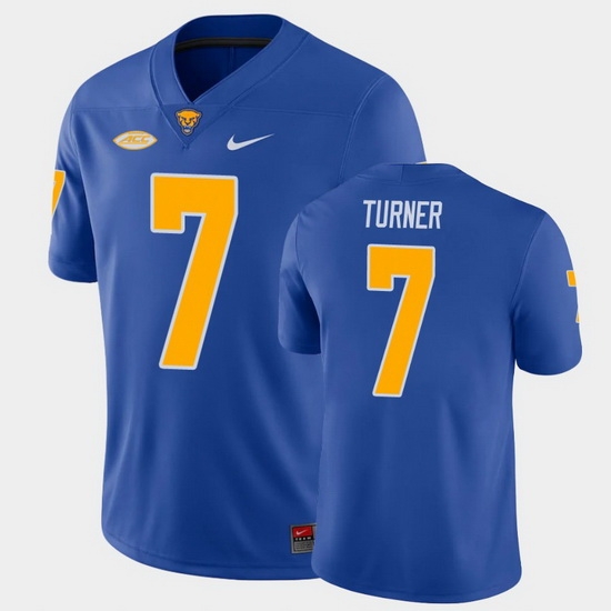 Men Pitt Panthers Dj Turner College Football Royal Game Jersey Men Pitt Panthers Dj Turner College Football Royal Game Jersey