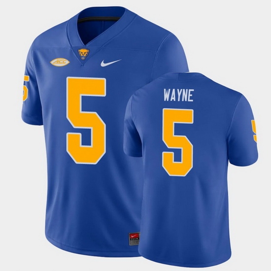 Men Pitt Panthers Jared Wayne College Football Royal Game Jersey Men Pitt Panthers Jared Wayne College Football Royal Game Jersey