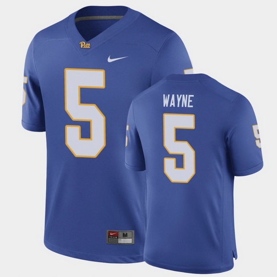 Men Pitt Panthers Jared Wayne Game Royal Football Jersey Men Pitt Panthers Jared Wayne Game Royal Football Jersey